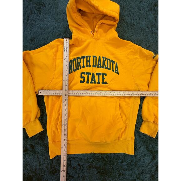 North Dakota State University Yellow Pullover Sweatshirt Hoodie Heavy Duty - Picture 5 of 8